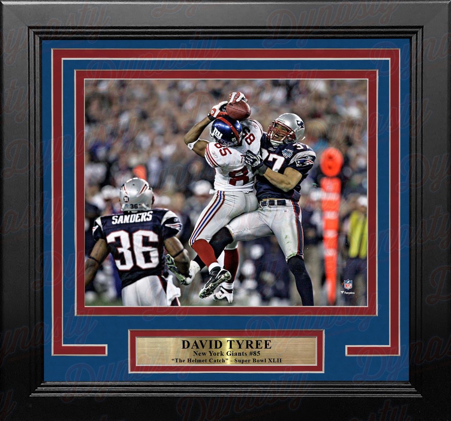 David Tyree Super Bowl XLII Helmet Catch New York Giants 8" x 10" Framed Football Photo