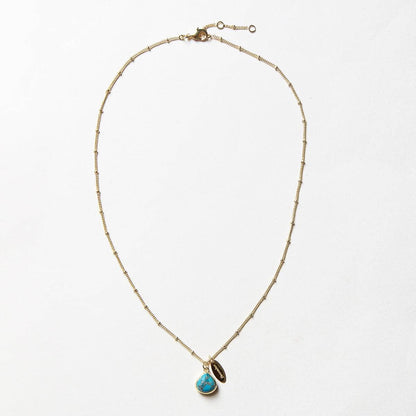 December Turquoise Birthstone Necklace by Tiny Rituals