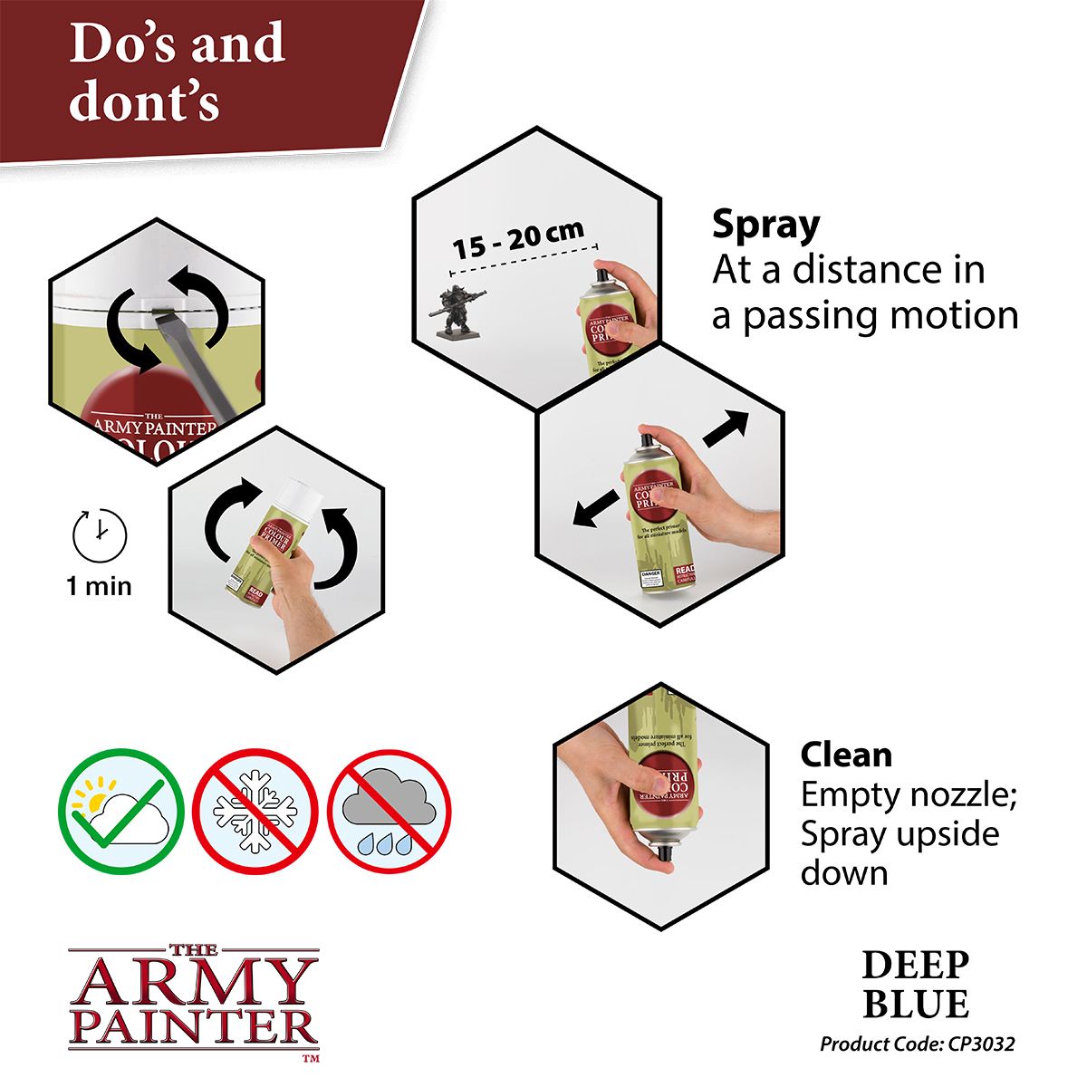 Army Painter Colour Primer: Deep Blue