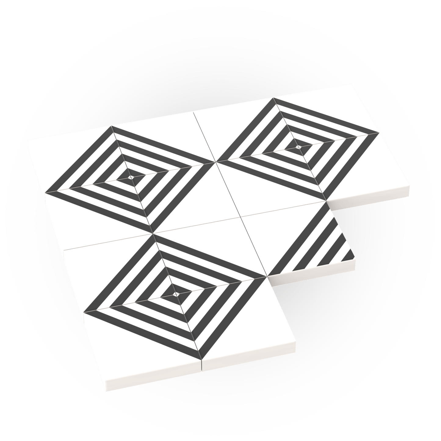 Diagonal Wall/Floor Tile - Custom Printed - Made with LEGO® Parts