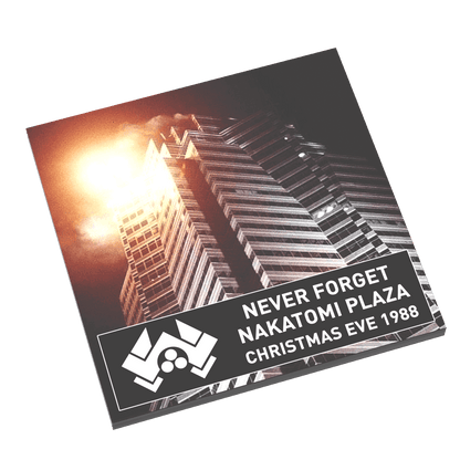 Never Forget - Die Hard - Nakatomi Plaza Poster - Custom Printed Using a LEGO® Part (6 x 6 Tile)