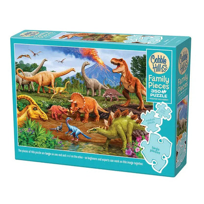 Dinos 350 Piece Family Jigsaw Puzzle Cobble Hill