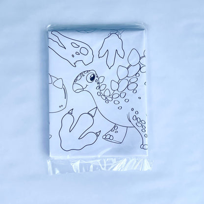 Dinosaur Coloring Tablecloth by Creative Crayons Workshop