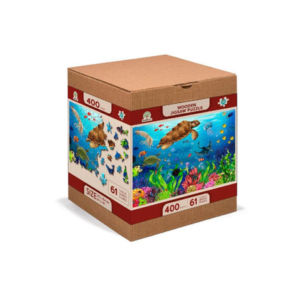 Diving Paradise 400 Piece Wood Jigsaw Puzzle Wooden City