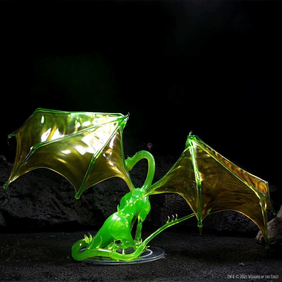 D&D: Icons of the Realms - Adult Emerald Dragon Premium Figure