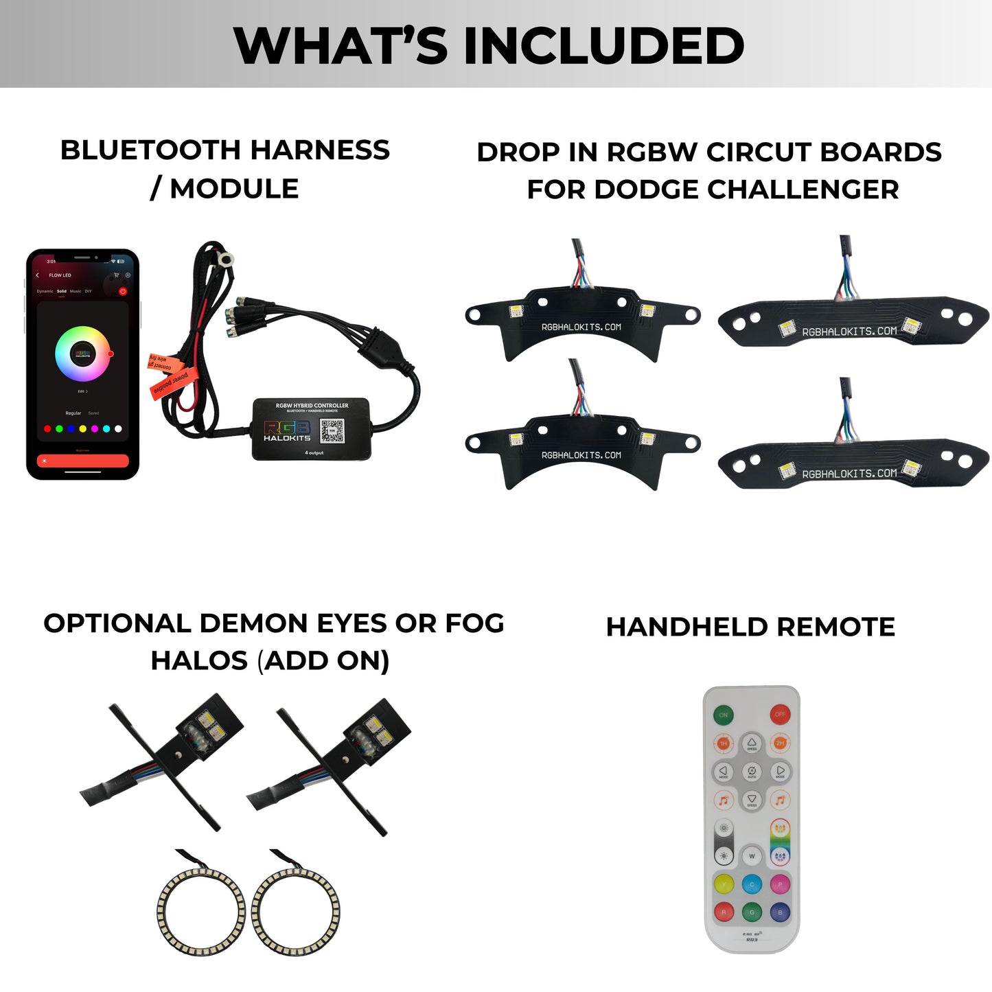 Dodge Challenger RGBW DRL Boards (2015-2024)