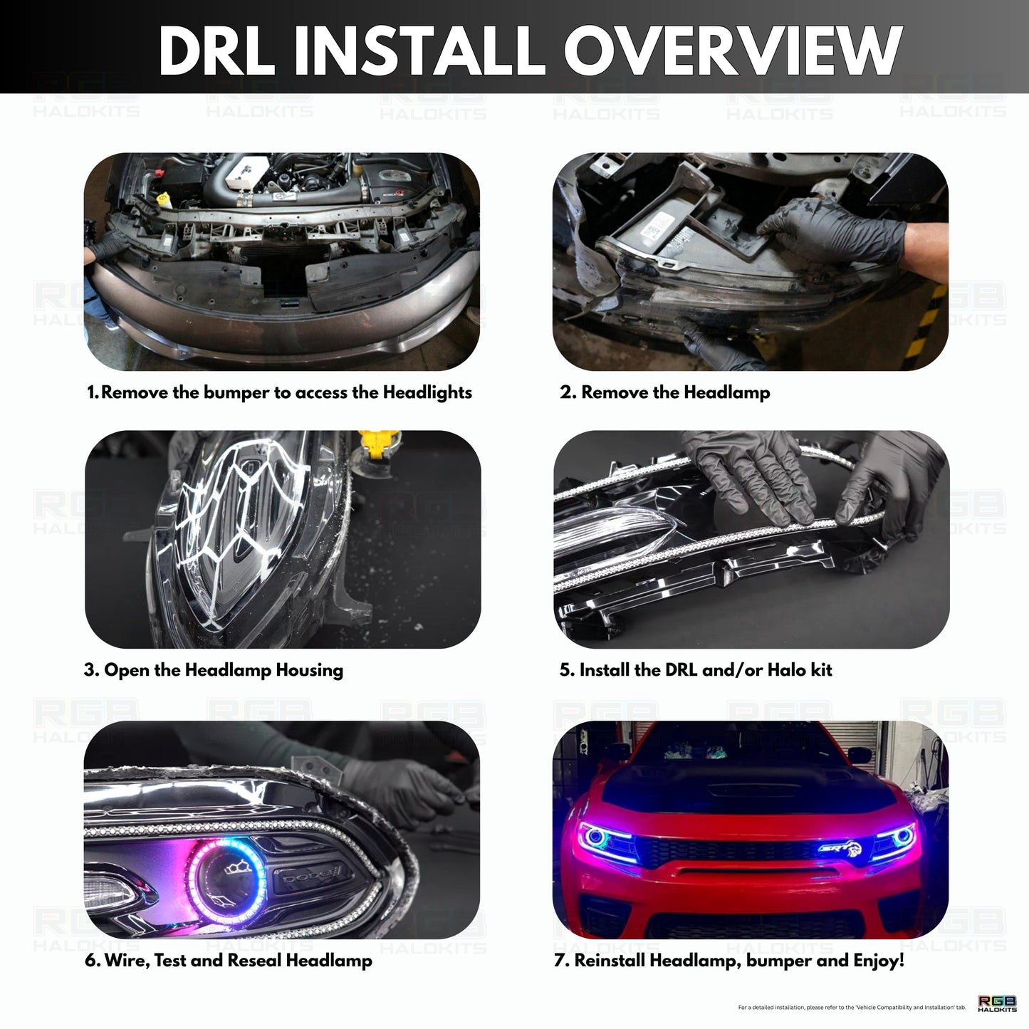 Dodge Charger Flow Series DRL Boards | Diffused LED (2015-2023)