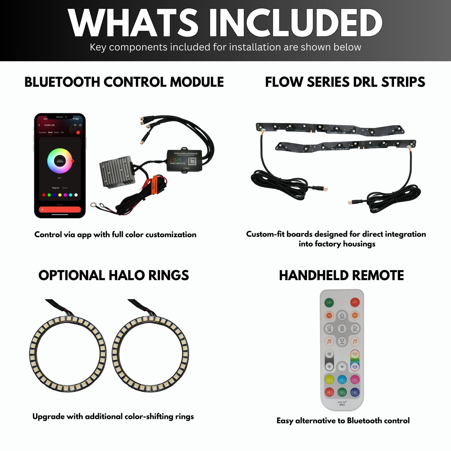 Dodge Durango Multicolor Flow Series DRL Boards (2014-2020)