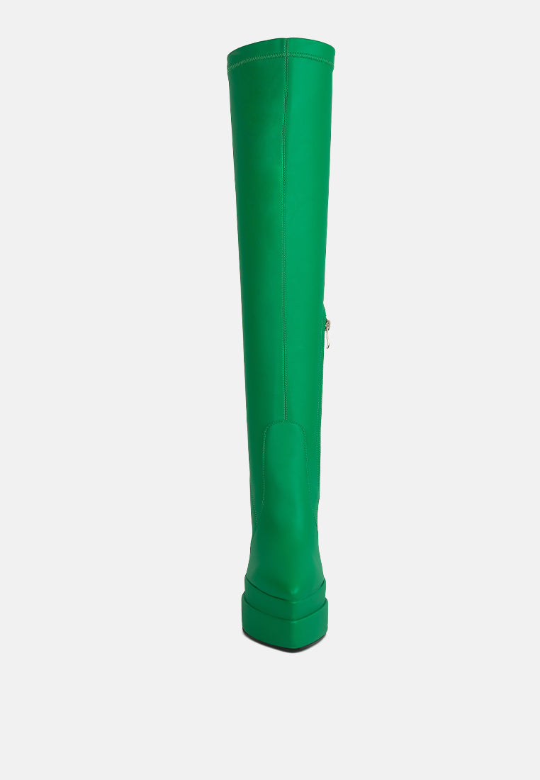 cyber punk high platform long boots by London Rag