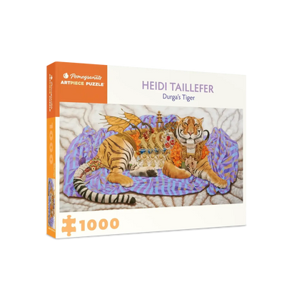 Durga's Tiger 1000 Piece Jigsaw Puzzle Pomegranate