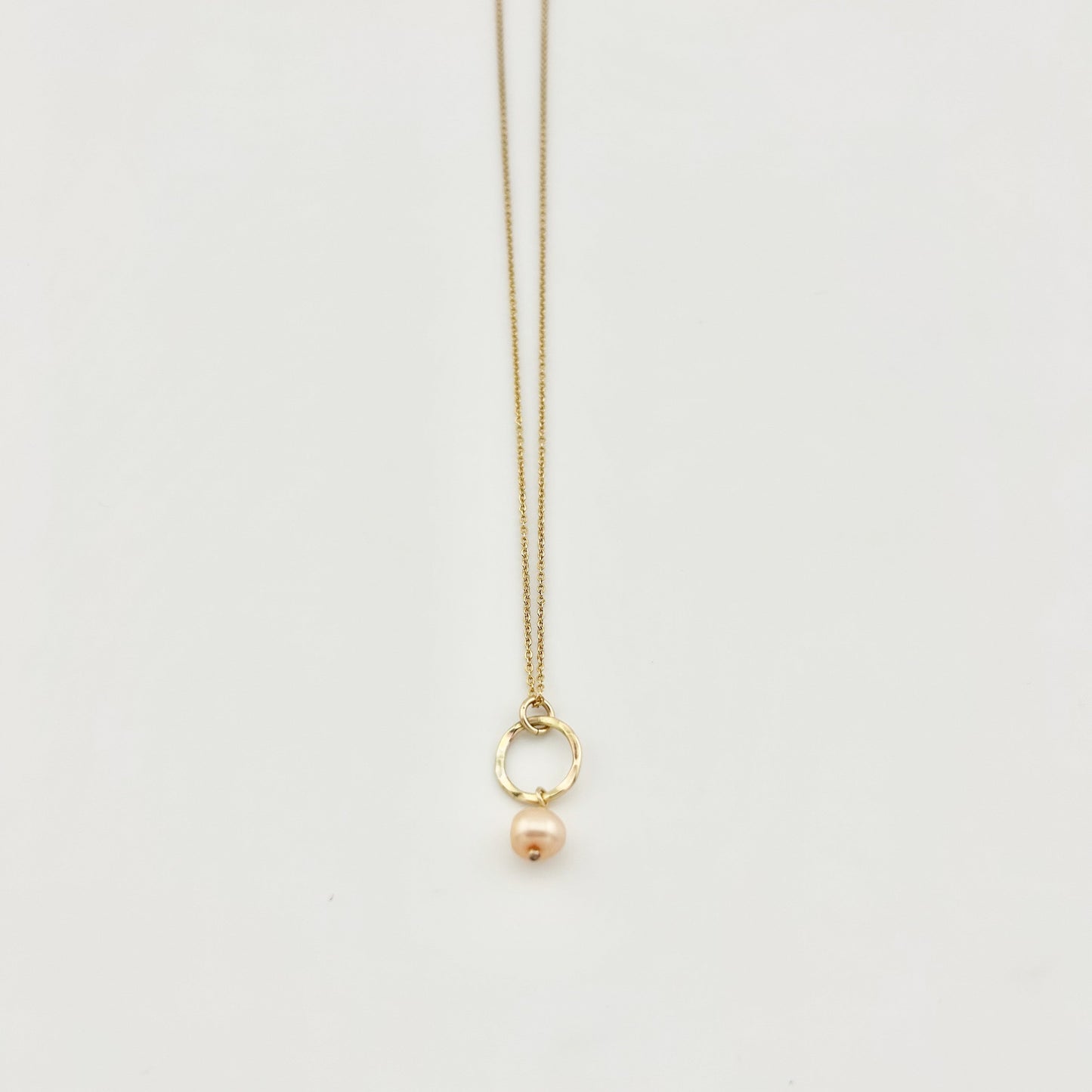 Pearl Drop Charm Necklace by Jennifer Cervelli Jewelry