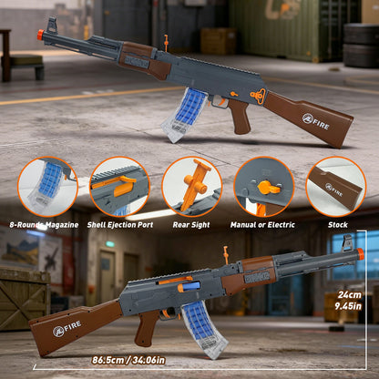 AK Tactical Battle Blaster – Dual Mode Power, 680+ Shots, Built for Backyard Combat