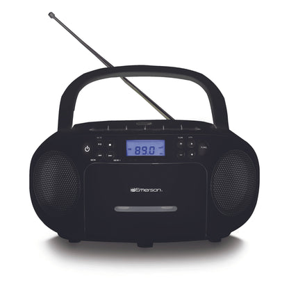 Portable CD/Cassette Boombox with AM/FM Radio