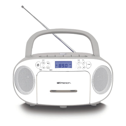 Portable CD/Cassette Boombox with AM/FM Radio