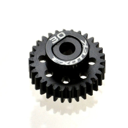 Exotek Racing 1771 Flite 30T 48P Pinion, Black Pom w/ Alloy Collar