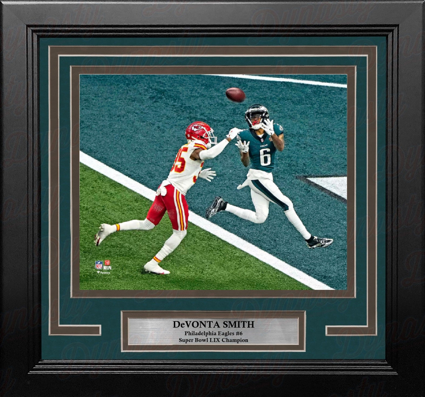 DeVonta Smith Philadelphia Eagles Super Bowl LIX Touchdown 8" x 10" Framed Football Photo