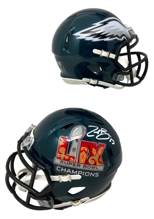 Zack Baun Philadelphia Eagles Autographed Super Bowl LIX Mini-Helmet