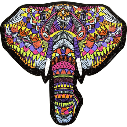 Elephant Hidden Shapes 300 Piece Jigsaw Puzzle Sure Lox