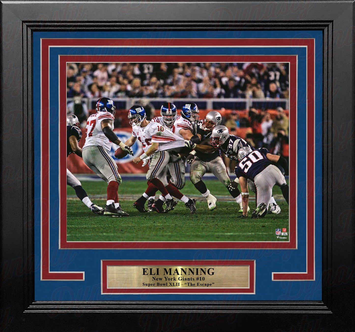 Eli Manning Super Bowl XLII Escape New York Giants 8" x 10" Framed Football Photo