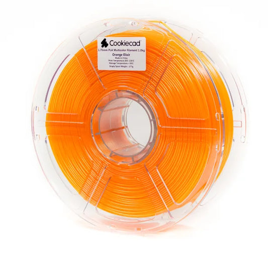 Orange Elixir PLA Filament 1.75mm, 1kg