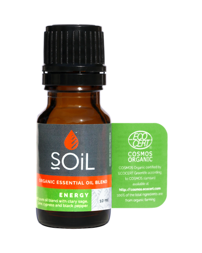 Energy - Organic Essential Oil Blend by SOiL Organic Aromatherapy and Skincare