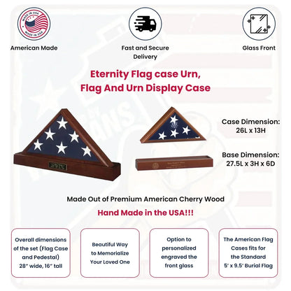 Eternity Flag Case and Urn.