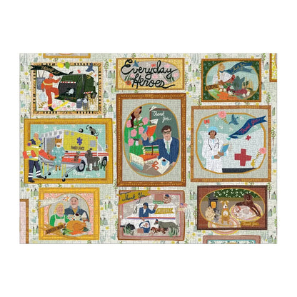 Everyday Heroes 1000 Piece Jigsaw Puzzle Galison