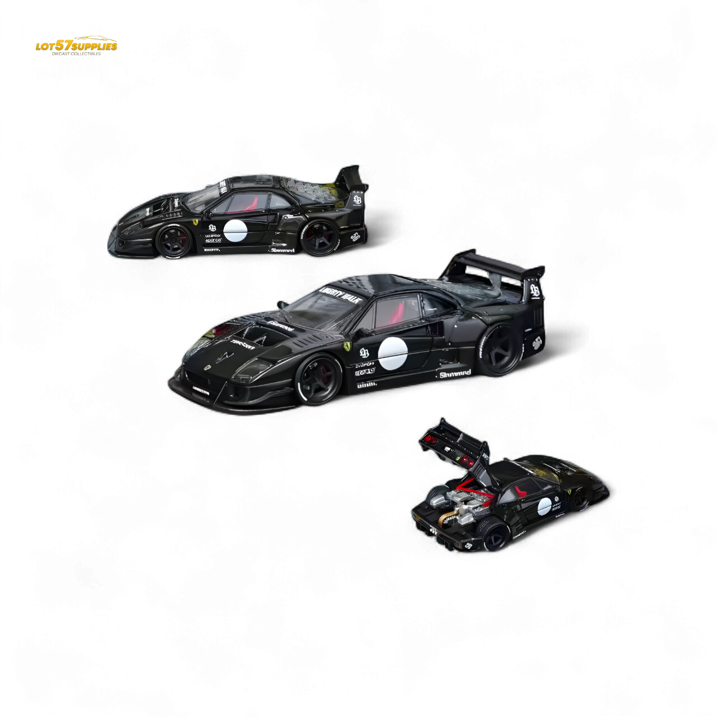 Star Model F40 in Black Luxury Version - Openable Rear Cover 1:64