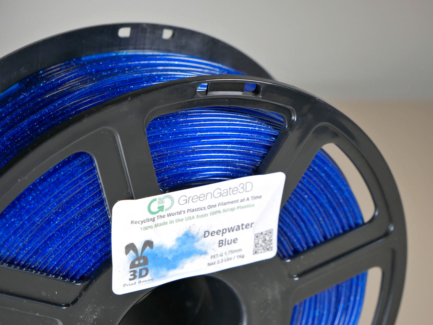 Deepwater Blue by 3DPrint Bunny: Recycled PET-G with ✨️SPARKLES✨️