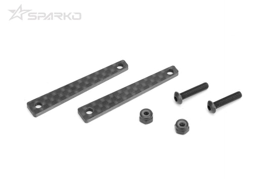 Sparko F8 Carbon Rear Brace Covers 1.5mm - 2pcs