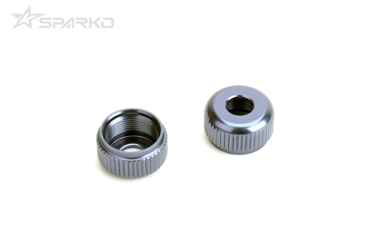 Sparko F8 7075 Aluminum Shock Body Seal Retainer Blue / Grey