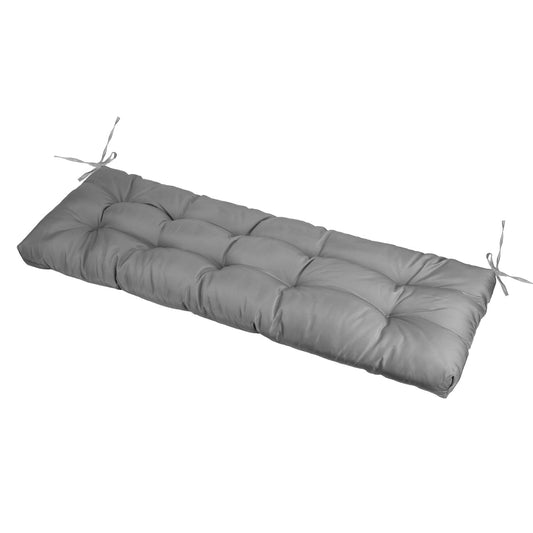 Bench Seat Cushion, Indoor/Outdoor, Non-Slip with Ties, Waterproof, 51x19in