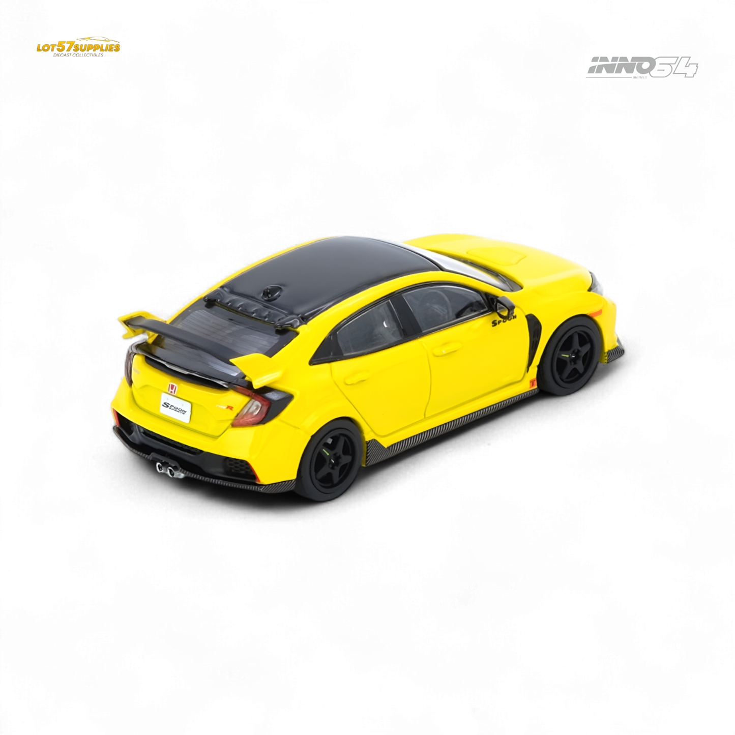 (Pre-Order) INNO64 HONDA CIVIC TYPE-R (FK8) - Yellow 1:64