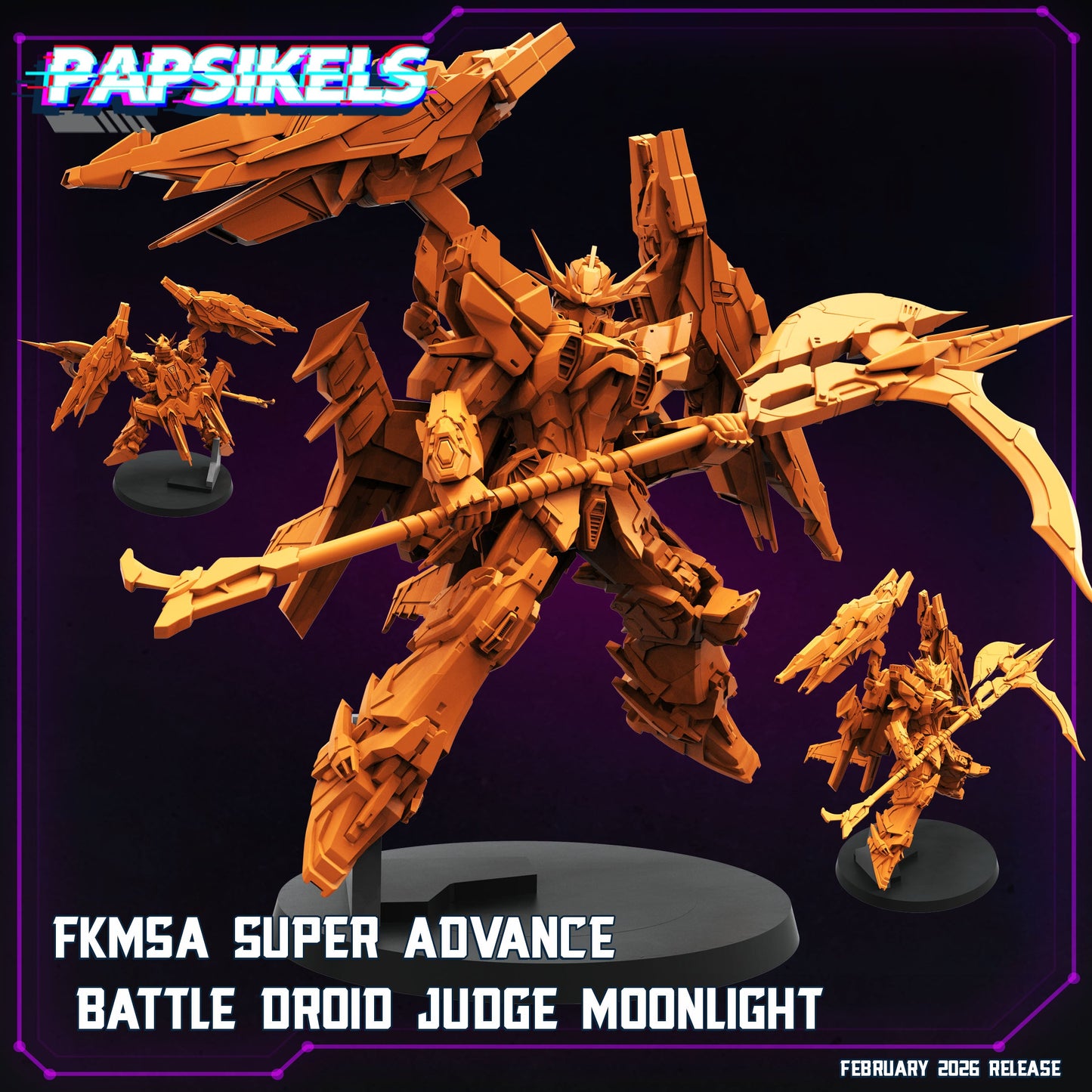 FKMSA Super Advance Battle Droid Judge Moonlight – Resin Printed Sci-Fi Mini