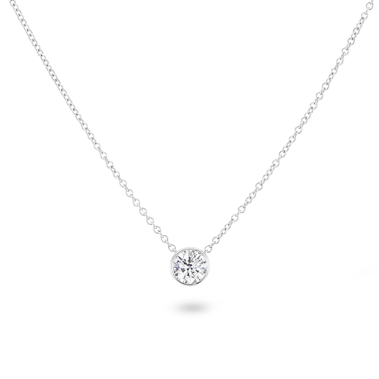 Vega Solitaire Necklace - Multiple Sizes by Brilliant Carbon