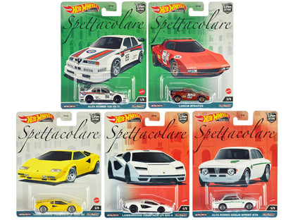 "Spettacolare" 5 piece Set "Car Culture" Series Diecast Model Cars by Hot Wheels  free shipping USA