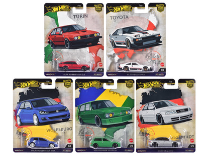 "World Tour" 5 piece Set "Car Culture" 2024 Series A Diecast Model Cars by Hot Wheels  free shipping USA