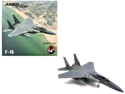 McDonnell Douglas F-15A Eagle Aircraft "Spittin Kittens 5th Fighter-Interceptor Squadron Tactical Air Command Minot AFB" (1985) United States Air Force 1/100 Diecast Model Airplane  free shipping USA