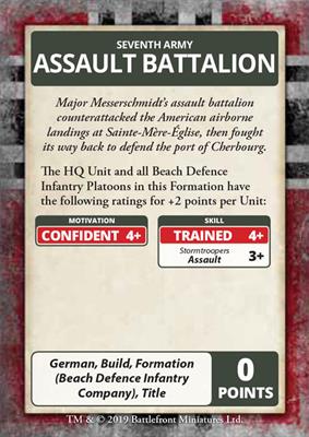 Flames of War: D-Day - German Command Cards