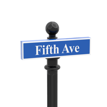 Fifth Avenue - Famous Street Signs - Custom Printed 1x4 Tile - Made Using LEGO® Parts