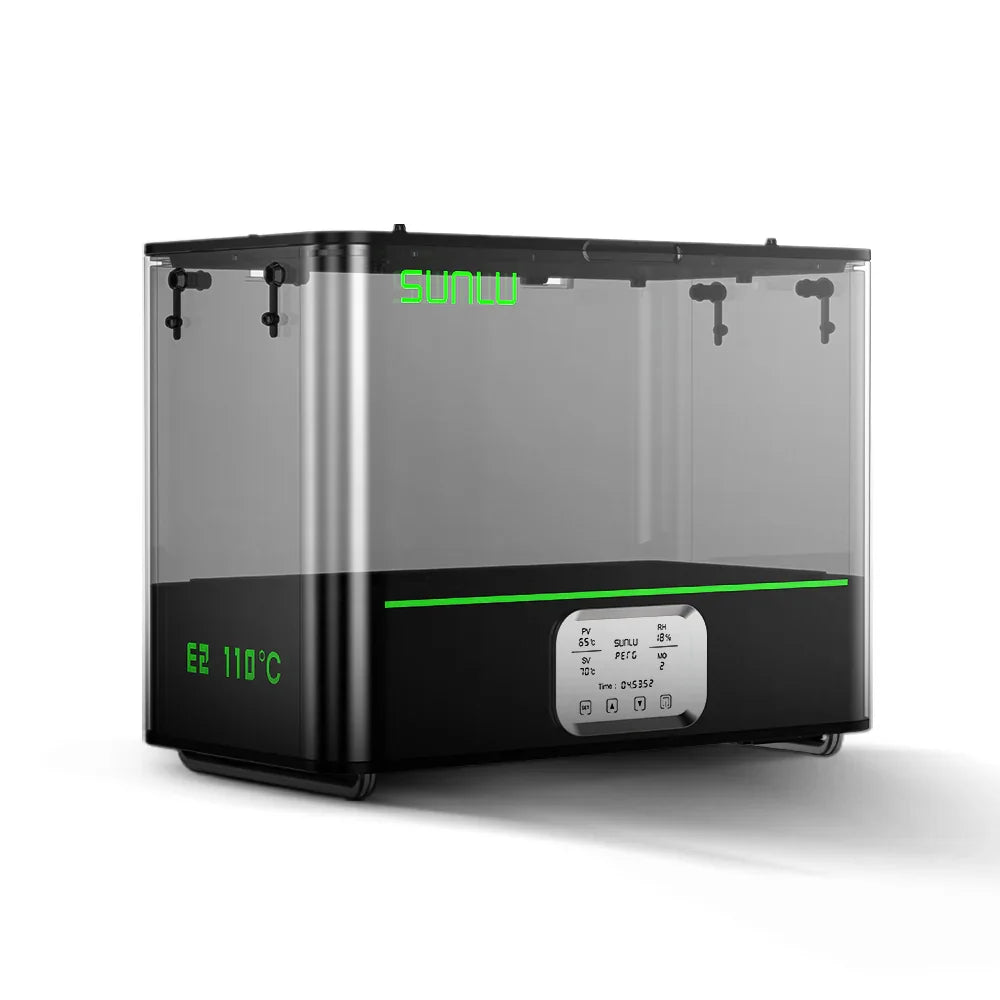SUNLU FilaDryer E2, Professional Drying and Annealing, Up to 110℃/230°F, Born for Engineering 3D Printing Filaments