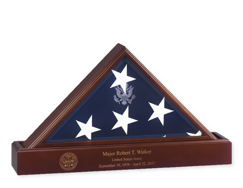 Flags Connections Eternity Flag Case Base, Flag And Base Display Case