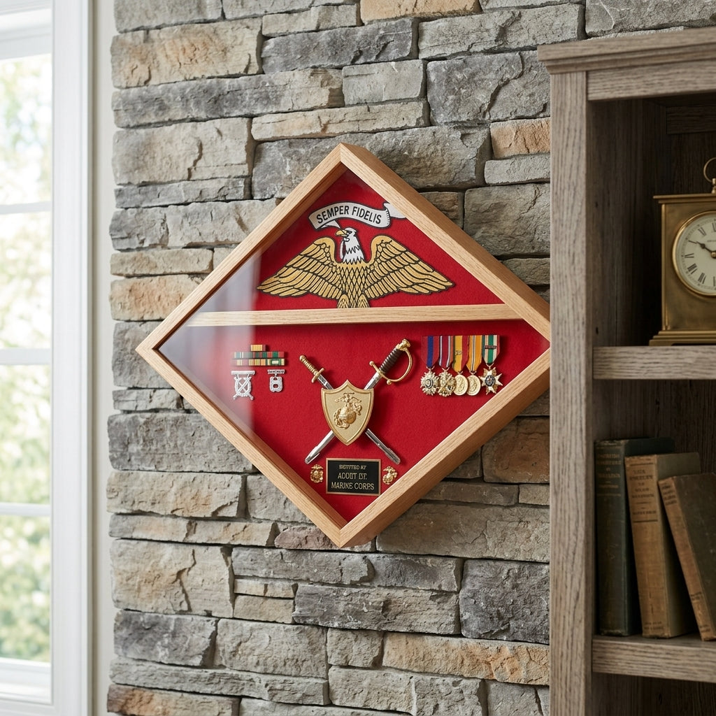 Marine Corps Flag Display Case - 3'x5'