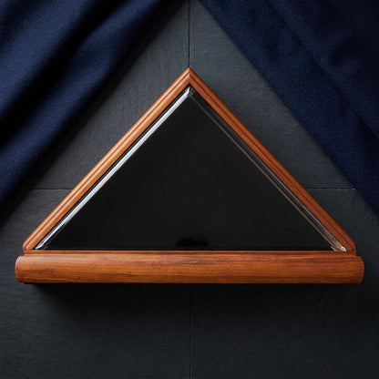 Cherry Wood Flag Display Cases with Clear Acrylic Cover – Cherry