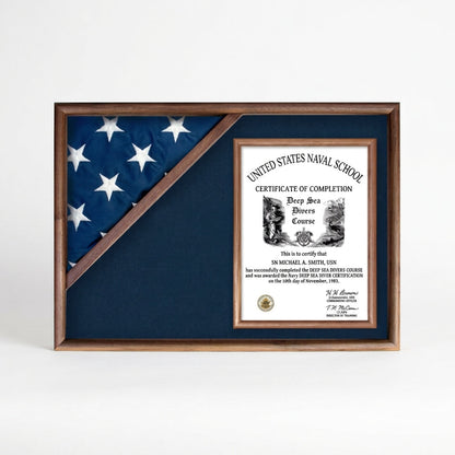 Flag Connections Flag Display Case, Flag and Certificate Flag Box