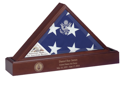 Flags Connections Eternity Flag Case Base, Flag And Base Display Case
