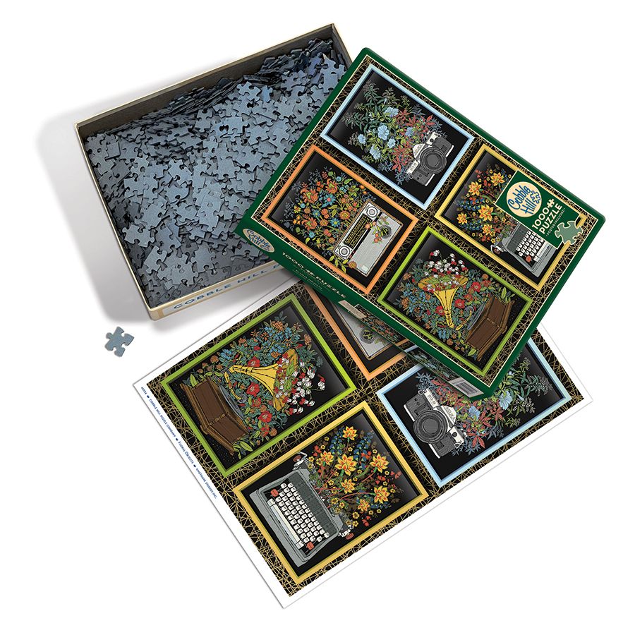 Floral Objects 1000 Piece Jigsaw Puzzle Cobble Hill