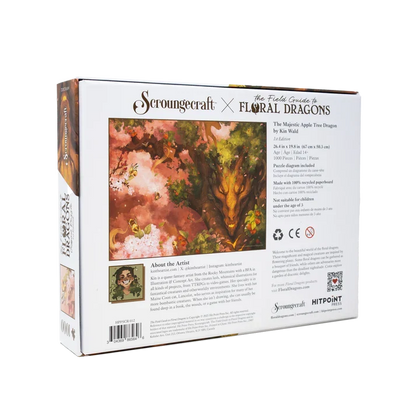 The Field Guide to Floral Dragons - Majestic Apple Tree Dragon - 1000pc Puzzle