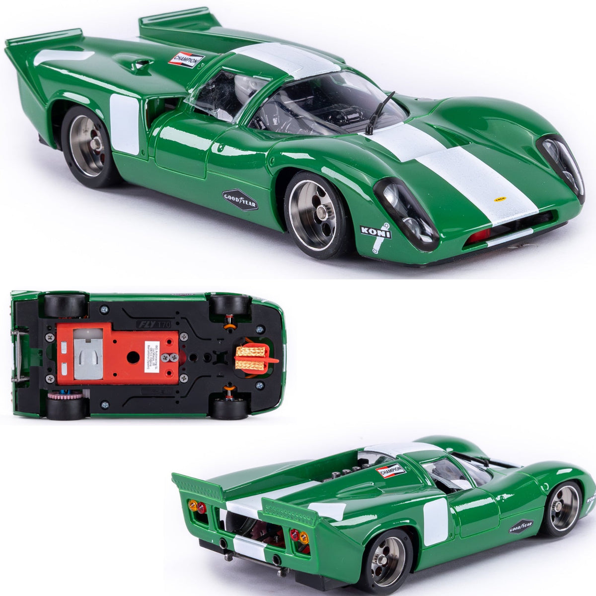 Fly Lola T70 MkIII Green Scaleauto RACING EVO3 1/32 Slot Car R2007R3