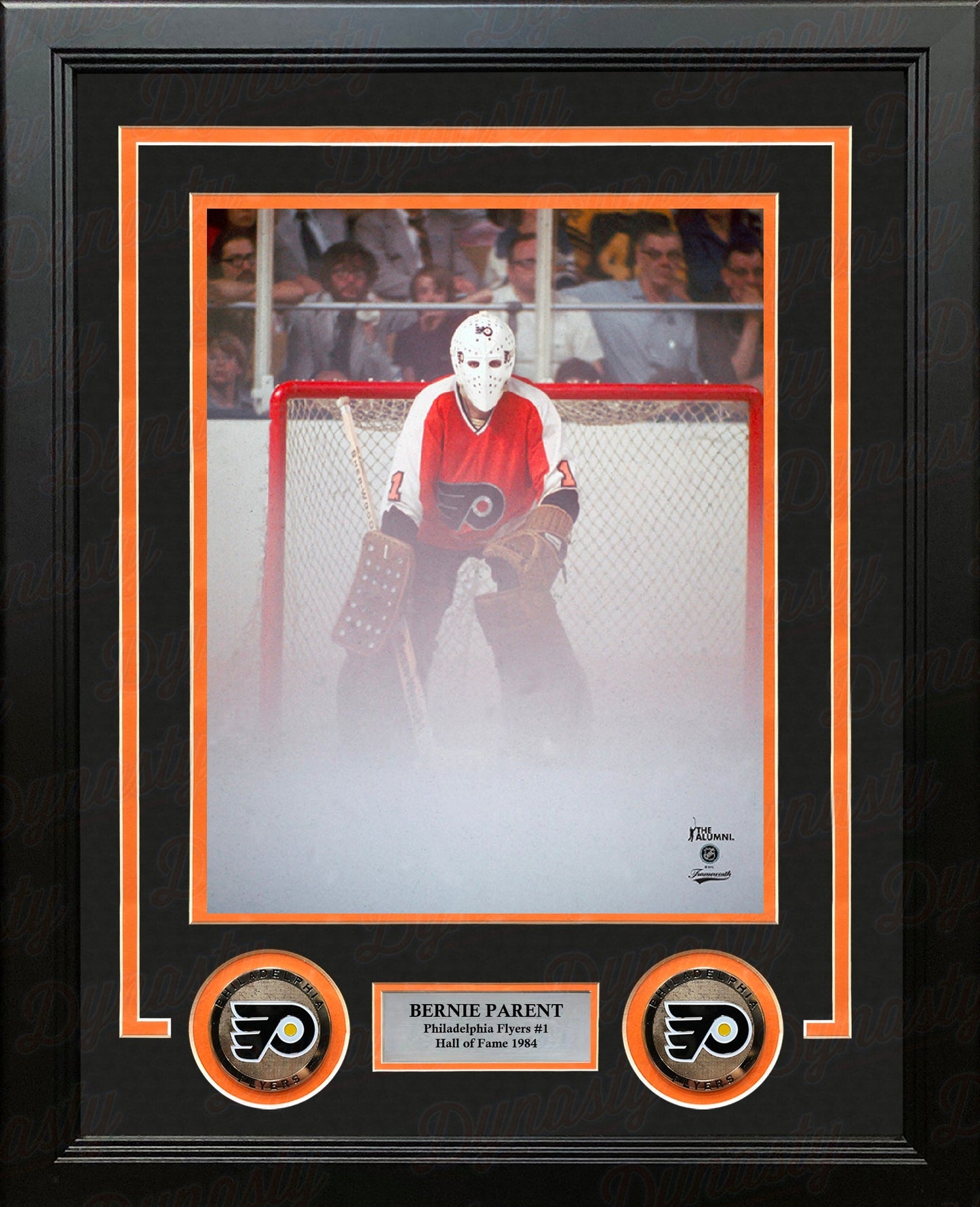 Bernie Parent Philadelphia Flyers Stanley Cup Fog Game 8" x 10" Framed Hockey Photo